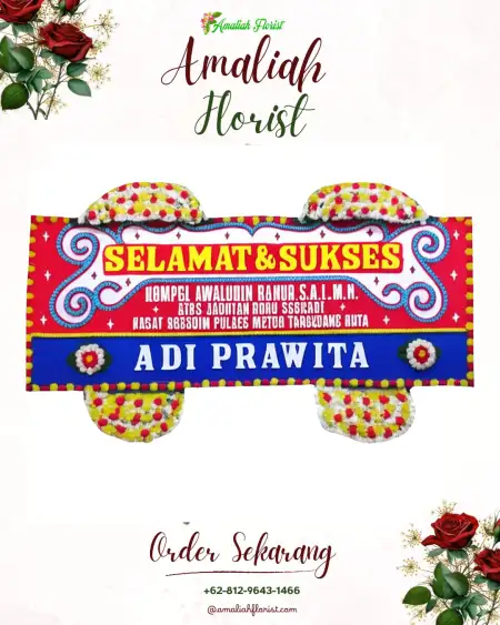Papan Bunga Ucapan Selamat Tluwuk
